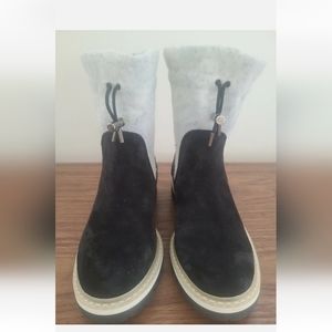 Jimmy Choo Boots Black Gray Size 7